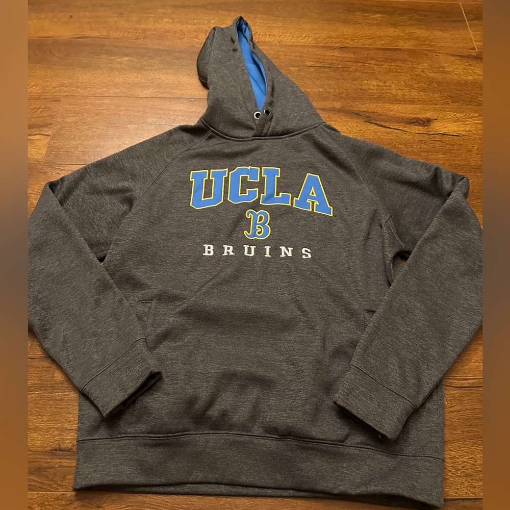Stadium NCAA UCLA Bruins Sweater Hoodie Mens L Casual Gray Blue Pullover